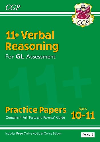 11+ GL Verbal Reasoning Practice Papers: Ages 10-11 - Pack 2 (with Parents' Guide & Online Ed) (CGP GL 11+ Ages 10-11) von Coordination Group Publications Ltd (CGP)